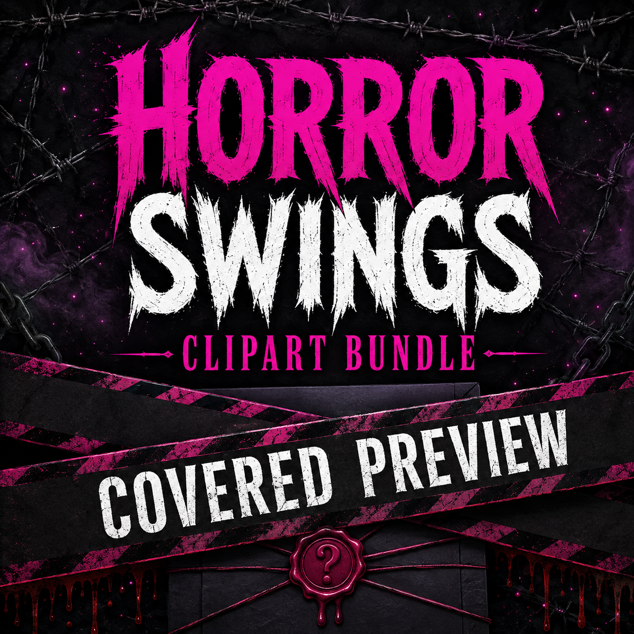 Horror Swings Clipart Bundle