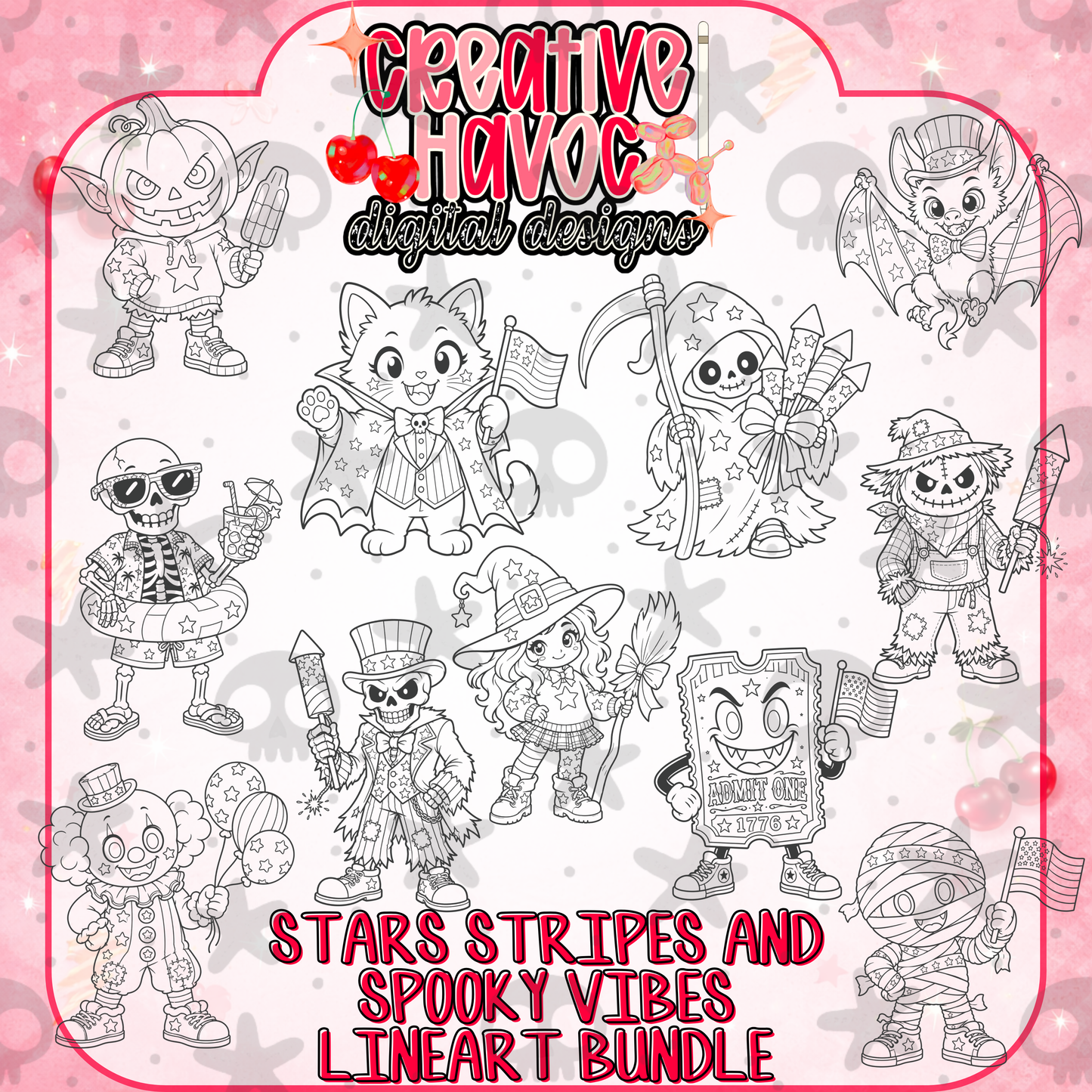 Stars Stripes and Spooky Vibes Element Collab with Savage Soul Digital