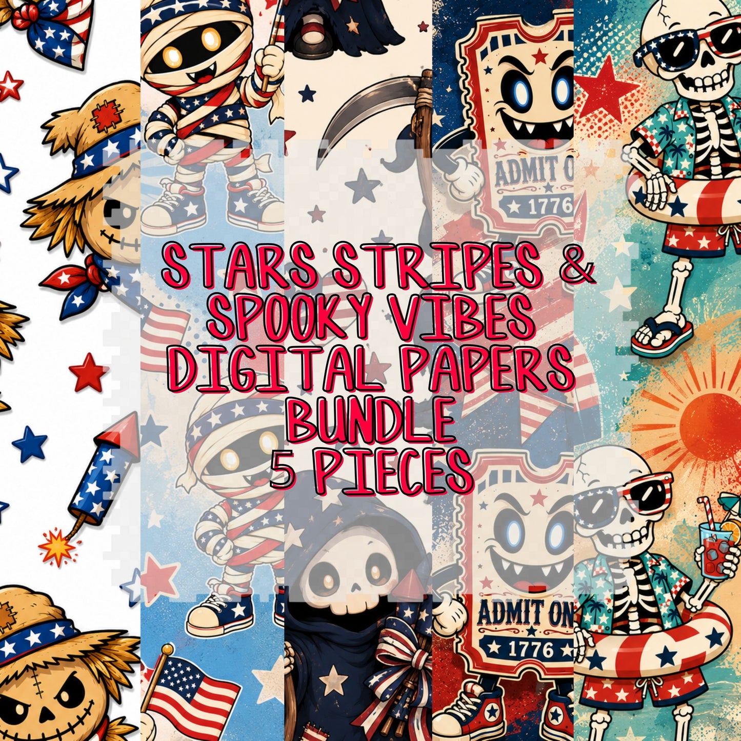 Stars Stripes and Spooky Vibes Element Collab with Savage Soul Digital