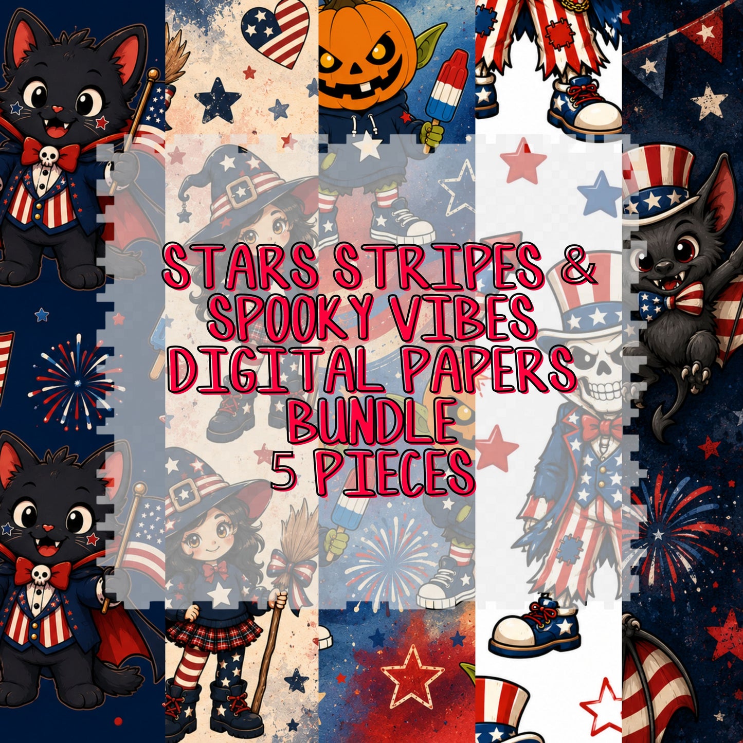 Stars Stripes and Spooky Vibes Element Collab with Savage Soul Digital