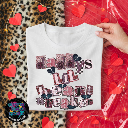 Red & Blue Heartbreaker Digital PNG