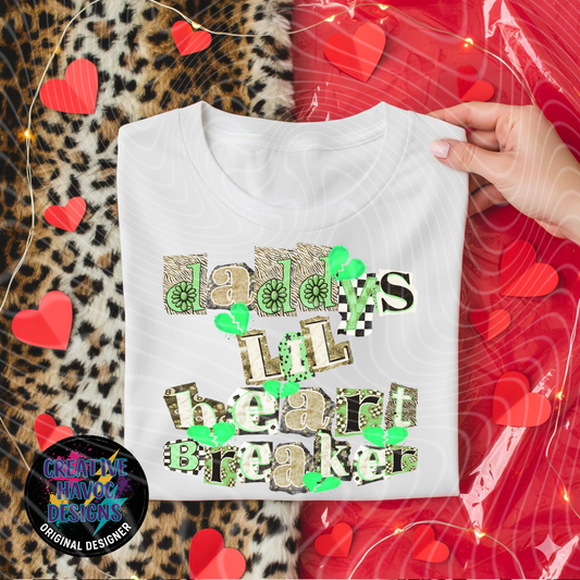 Green & Brown Heartbreaker Digital PNG