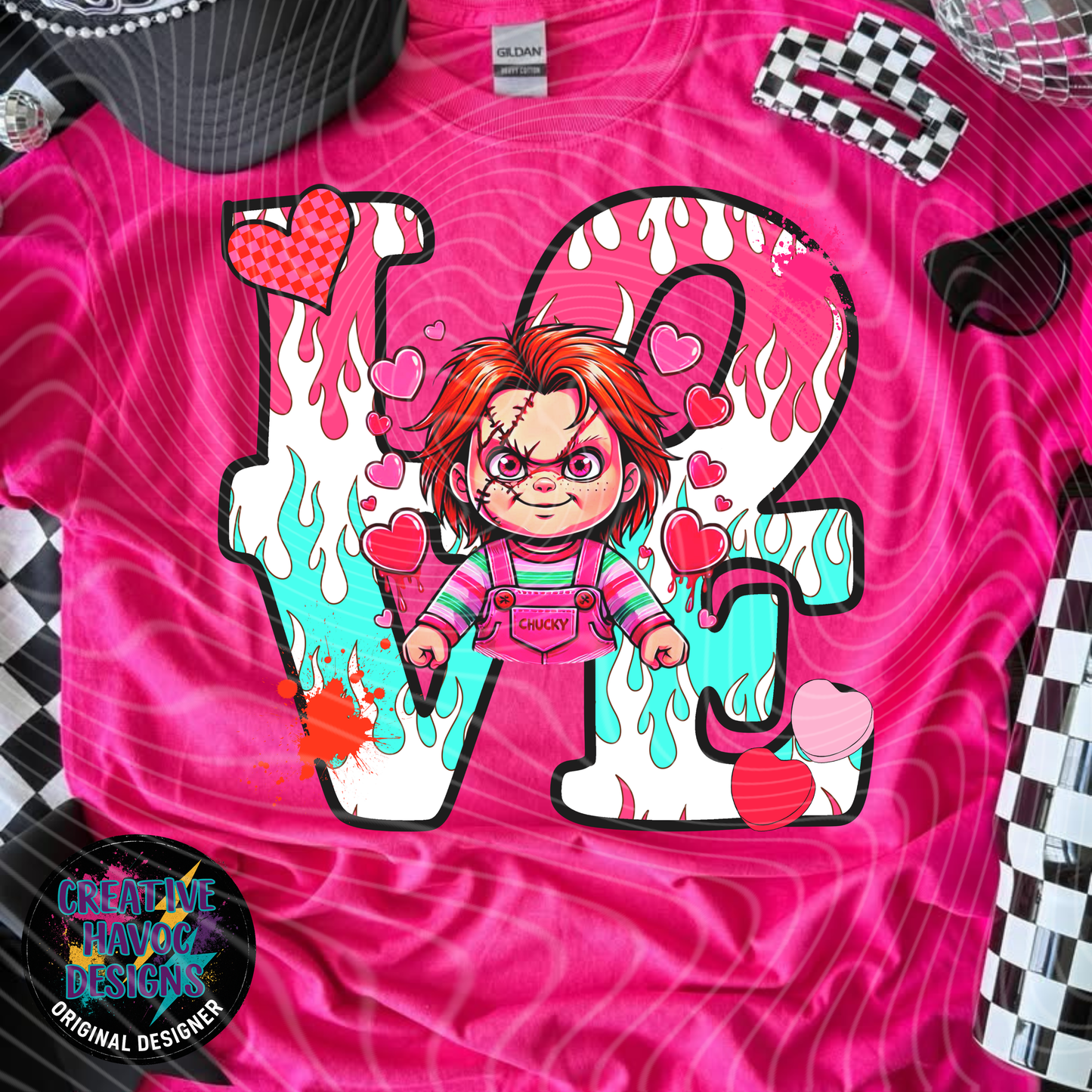 HORROR LOVE BUNDLE – 12 PNGs of Spooky Romance