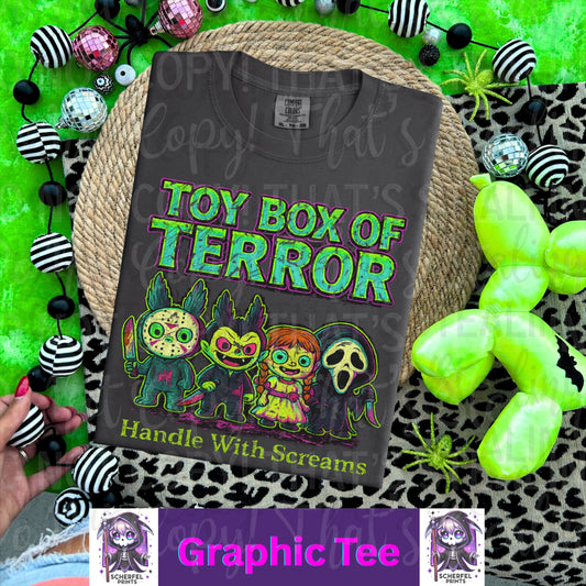 Toy box of Terror Adult Graphic Tee