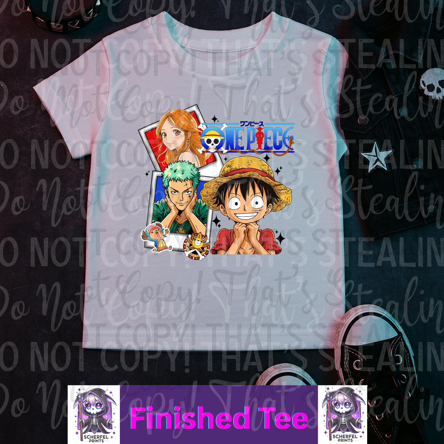 Anime Crew Finished Tee – One Piece Inspired