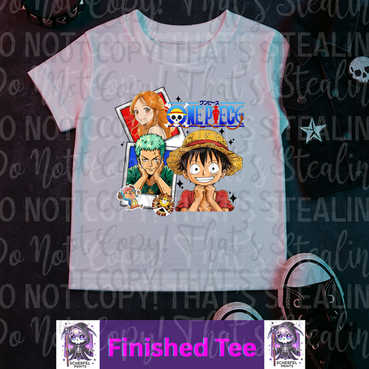 Anime Crew Finished Tee – One Piece Inspired