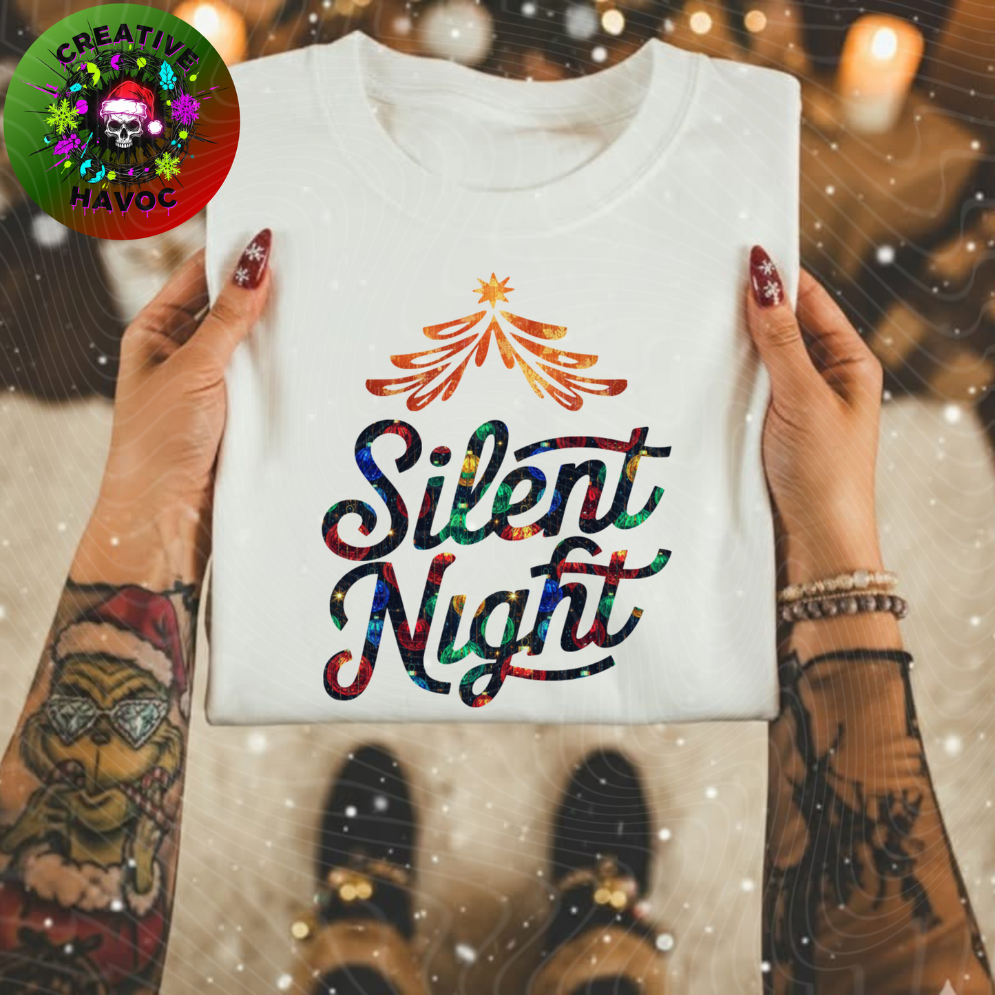 Silent Night – Christmas PNG Design