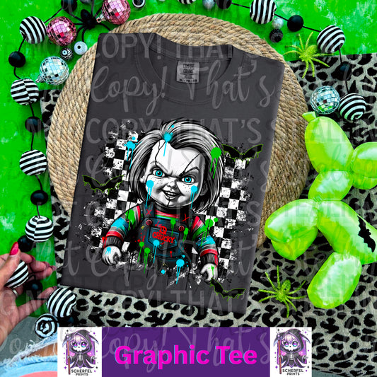 Grunge Horror Doll Adult Graphic Tee