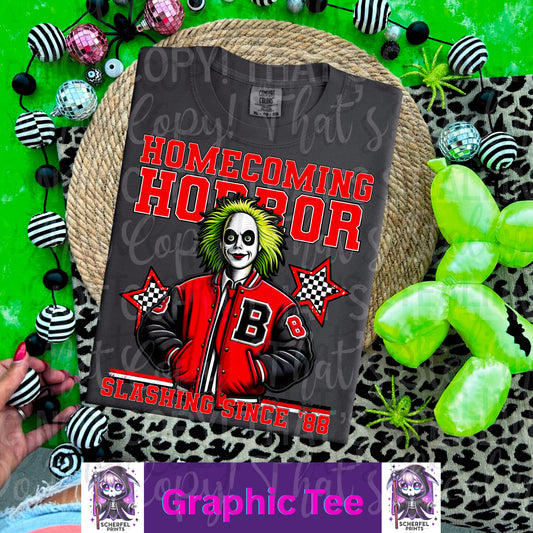 Juice man Homecoming Horror Adult Graphic Tee