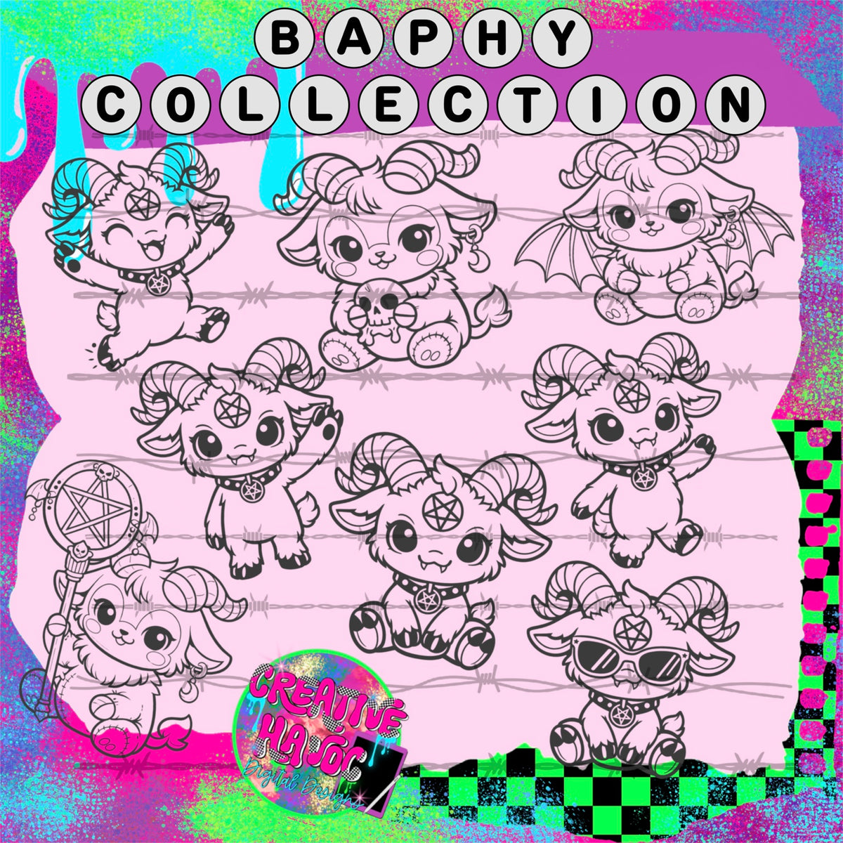 Baphy Collection clipart bundle preview