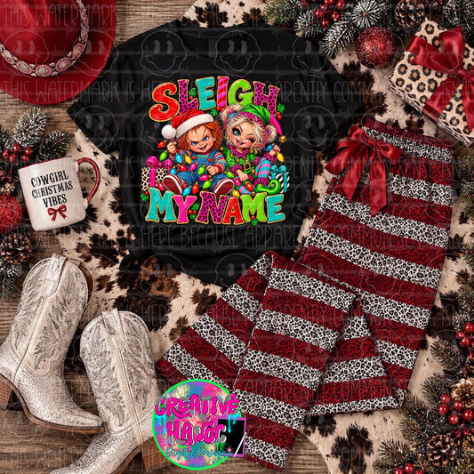 Sleigh My Name PNG | Christmas Dolls