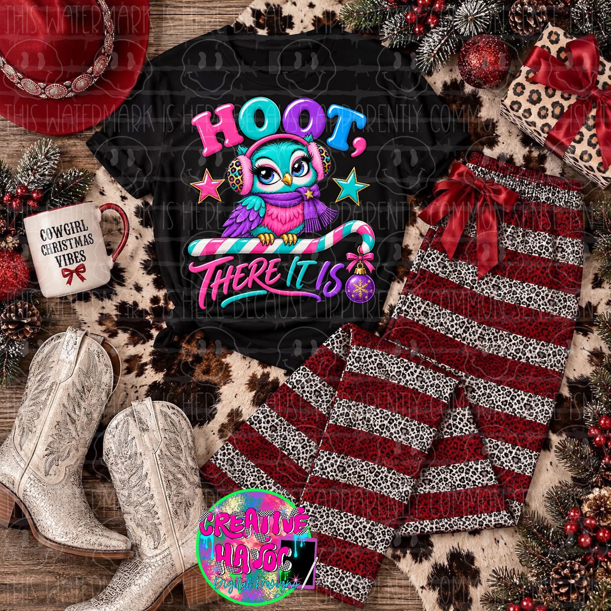 Hoot There It Is PNG | Christmas Owl
