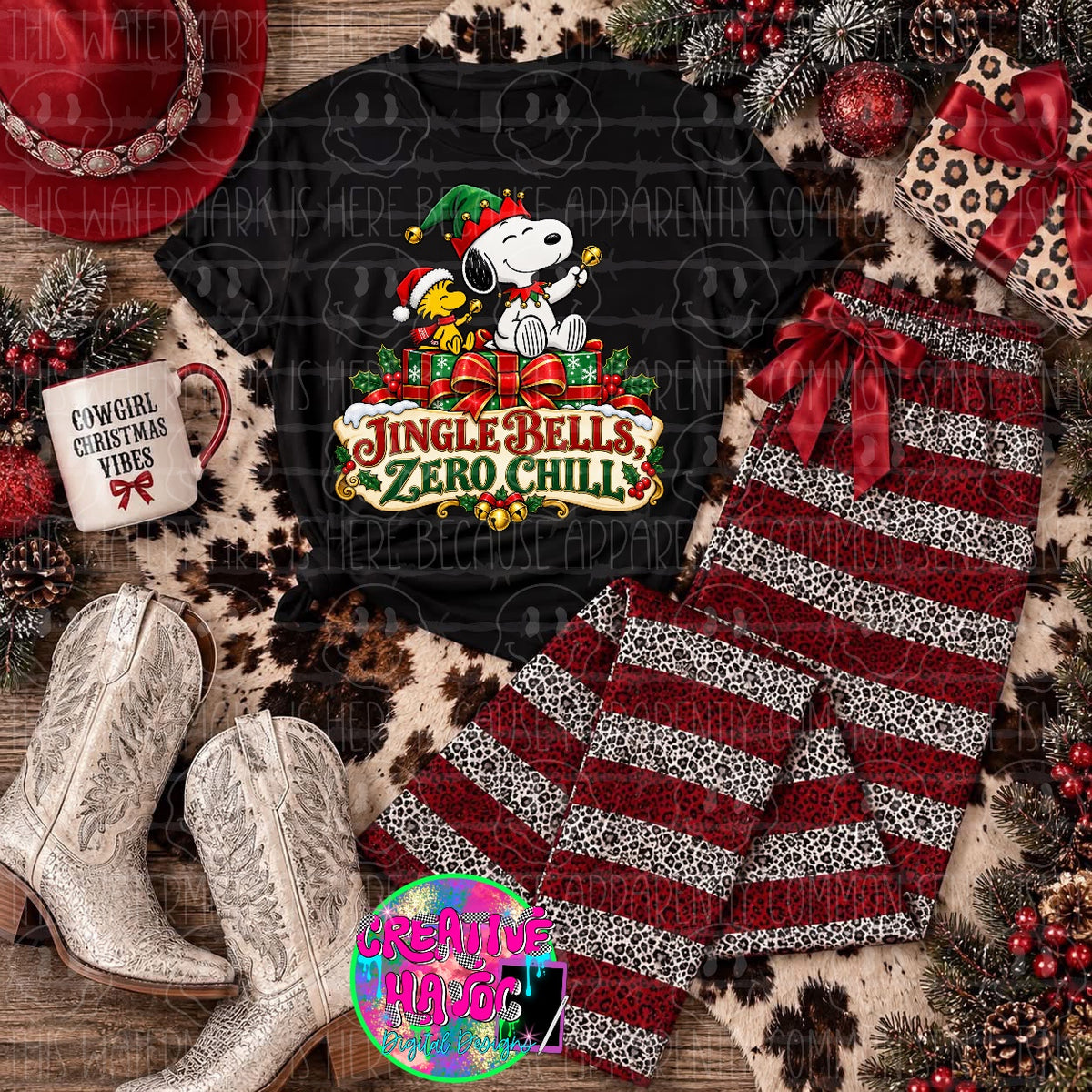 Jingle Bells Zero Chill PNG | Christmas Dog