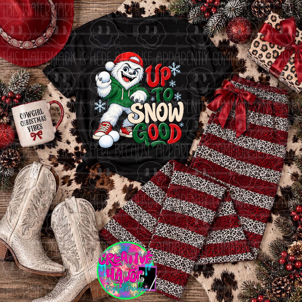 Up to Snow Good PNG | Christmas Snowman