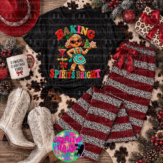 Baking Spirits Bright PNG | Christmas Gingerbread