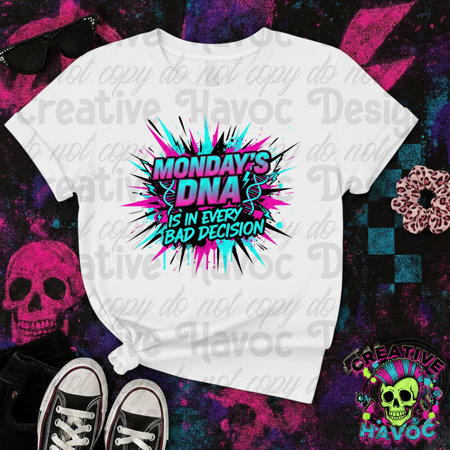 MONDAY’S A HOE: Digital PNG Collection