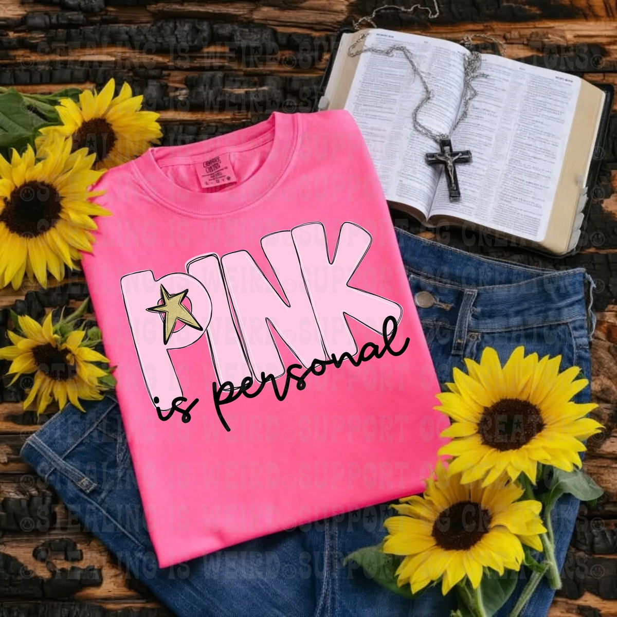 October Studio Collective pink awareness design mockup