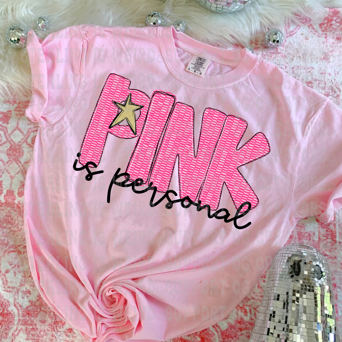 October Studio Collective pink awareness design shirt mockup