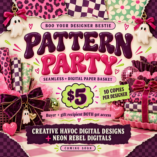 Pattern Party Seamless & Digital Paper Basket collaboration teaser