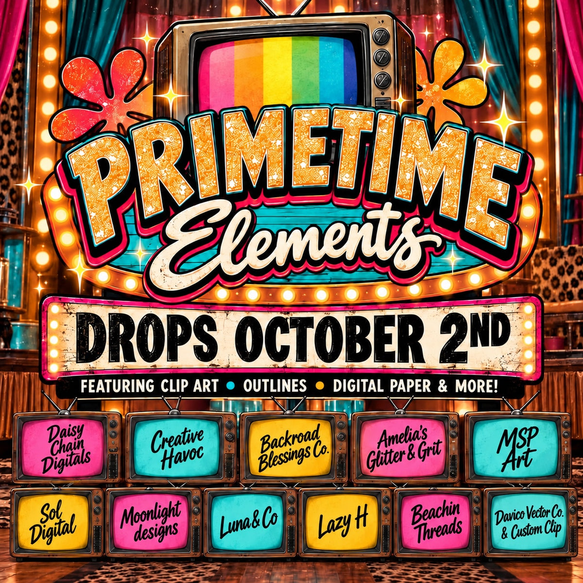 Prime Time Elements collab cover featuring 11 participating shops