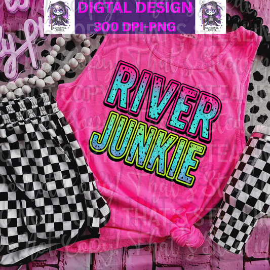 River Junkie 2 Energy Drink Sublimation PNG