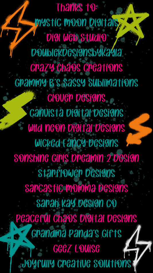 Fundraiser Collab for Heather - over 50 designs & Alpha