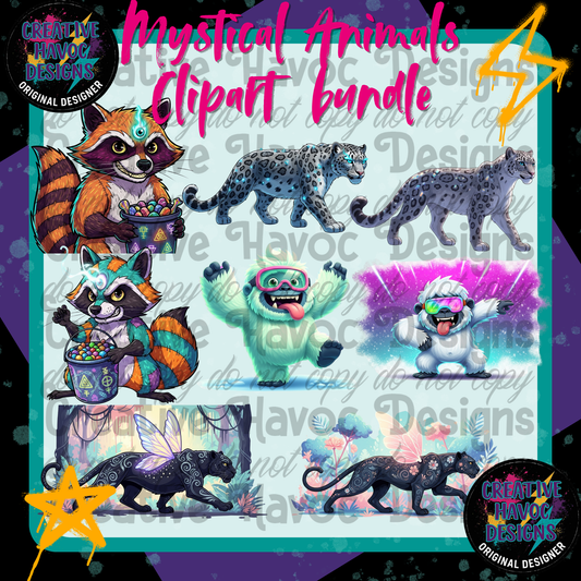Mystical Animals Clipart Bundle - 9 pieces