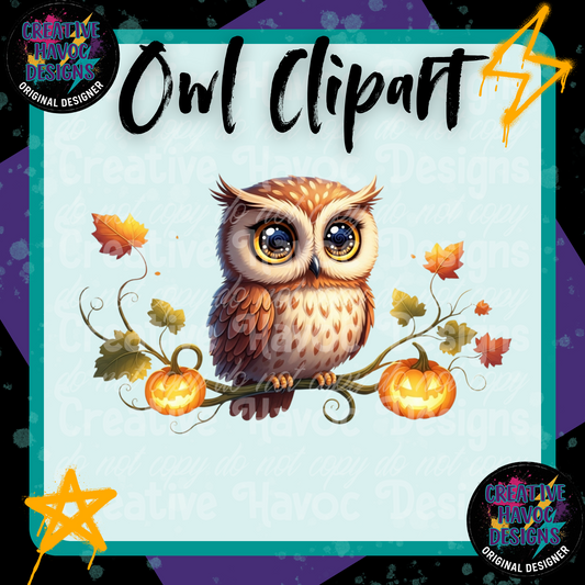 Autumn Owl Clipart