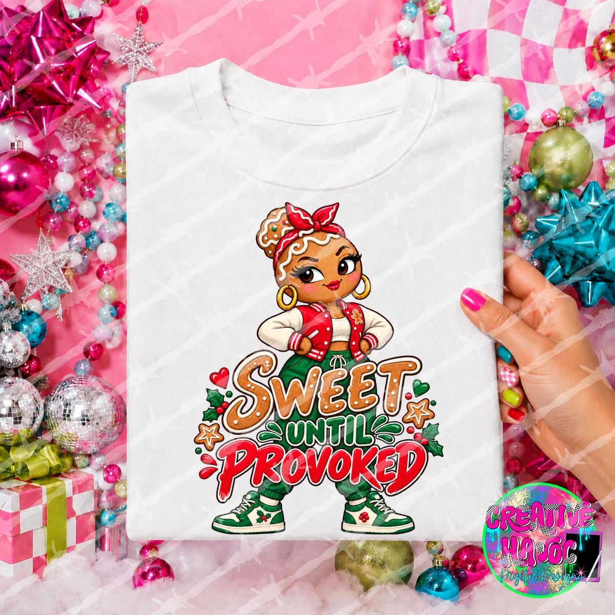 Sleigh Bells & Shenanigans finished Christmas PNG design preview