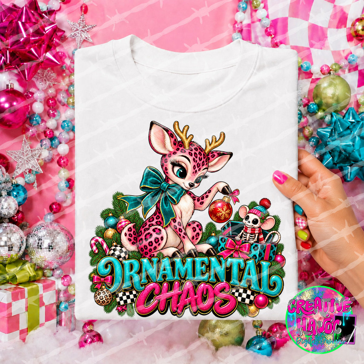 Sleigh Bells & Shenanigans finished Christmas PNG design preview