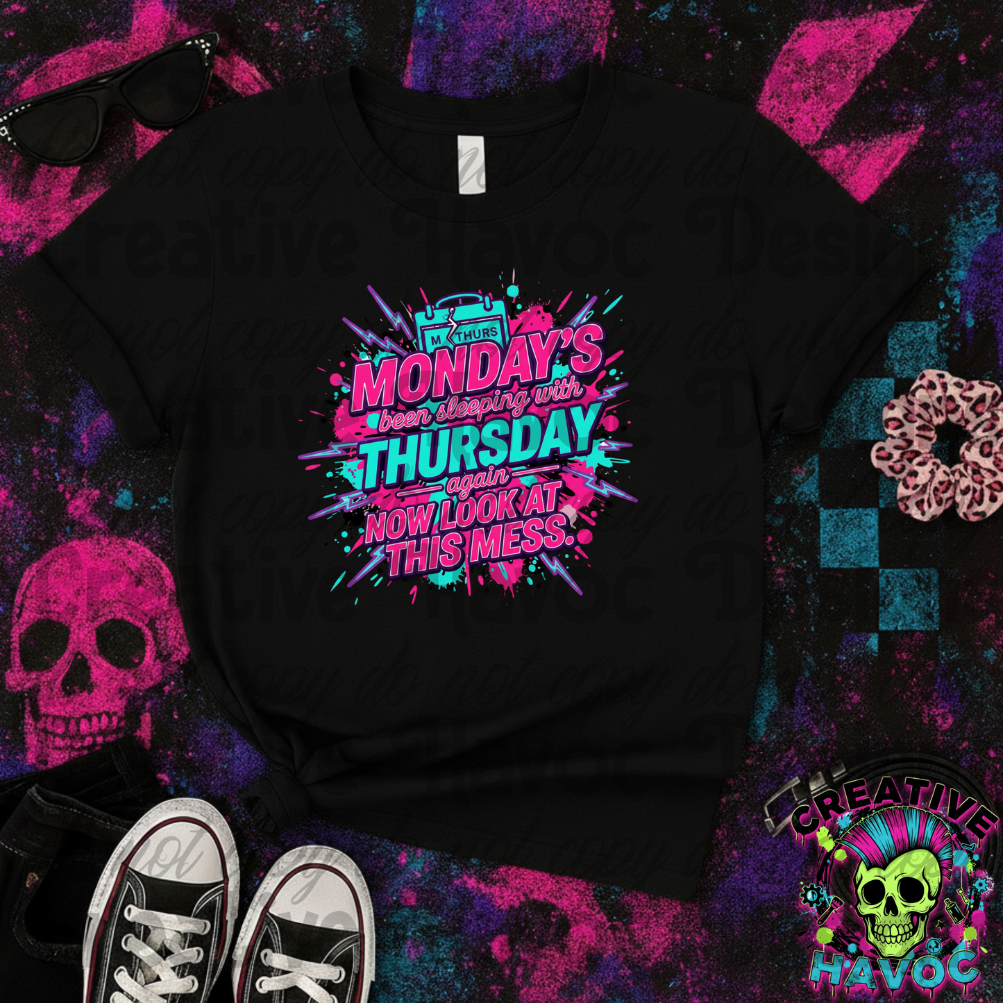 MONDAY’S A HOE: Digital PNG Collection